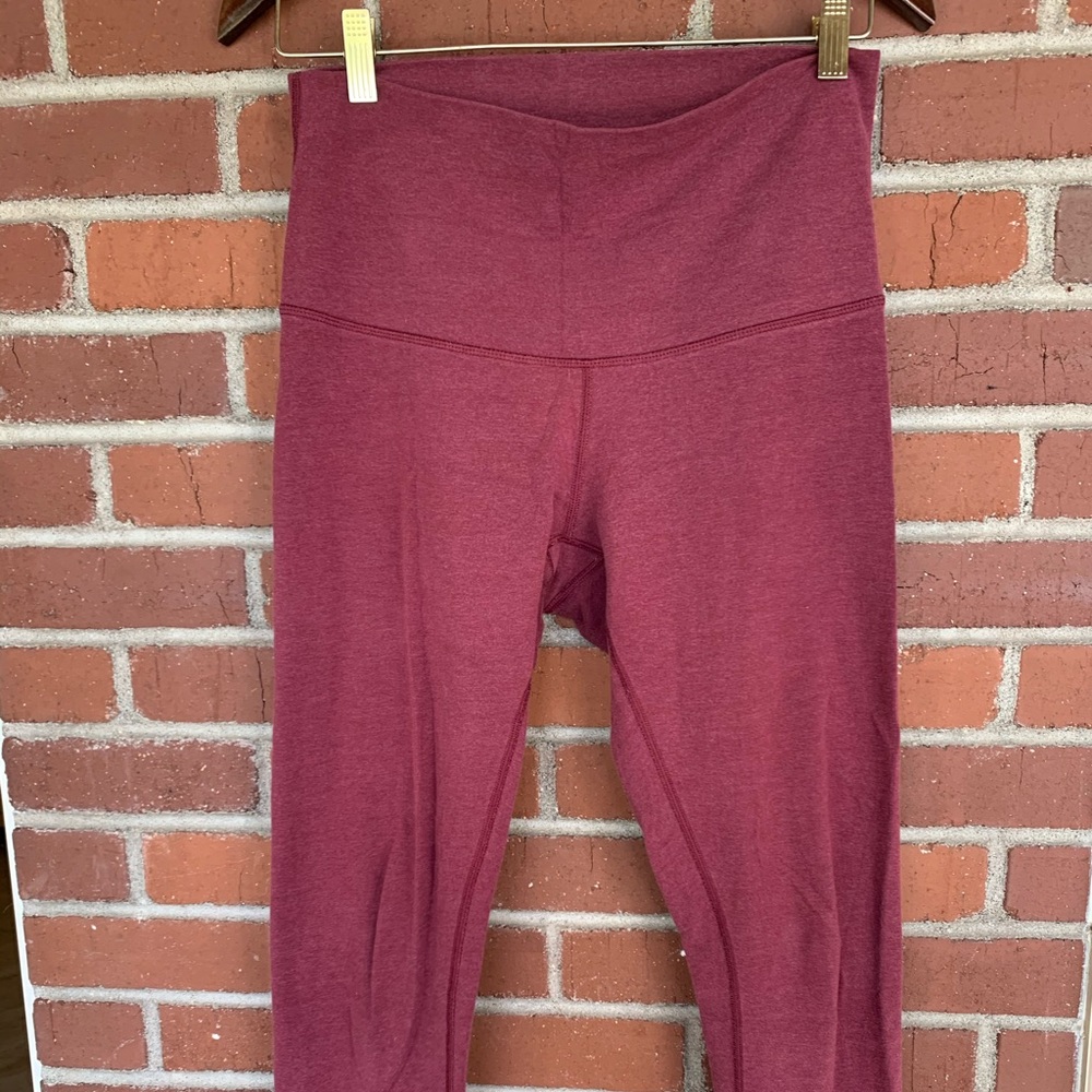 Burgundy Capri Lululemon Capri yoga pants